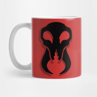 Ant Skull in dark silhoute Mug